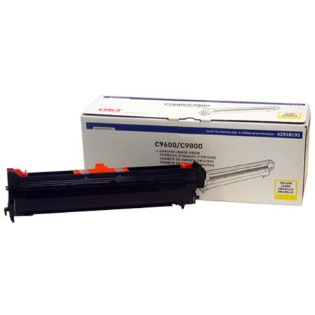 Oki Image Drum - Yellow - 42000 Pages - For C9600/9600Hdn/9800N/9800Hdn/96 42918101